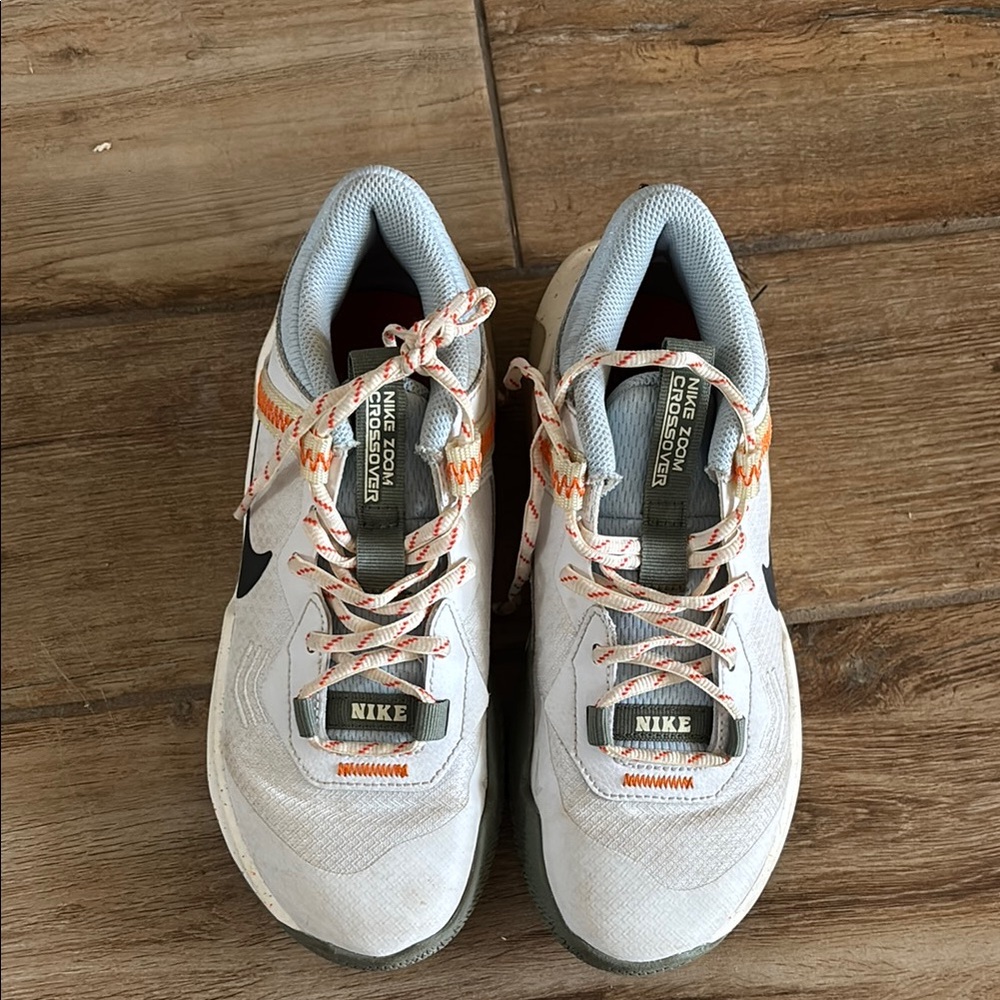 Nike White and Orange Athletic Shoes